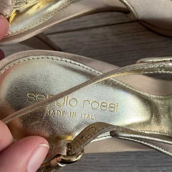 Sergio Rossi platform heel floral sequin toe Y2K vintage square toe gorgeous 9.5 - Picture 14 of 14